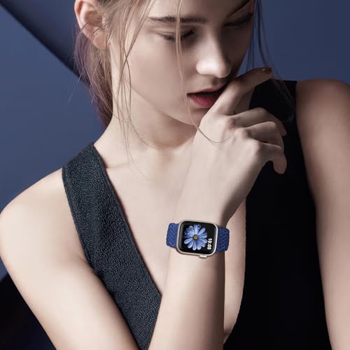 AMSKY Braided Magnetic Band Compatible for Apple Watch Bands 40mm 44mm 38mm 42mm 45mm 46mm 49mm Women Men, Nylon Fabric Only Magnetic for iWatch Series 11 10 9 8 7 6 5 4 SE Ultra 3 2 1