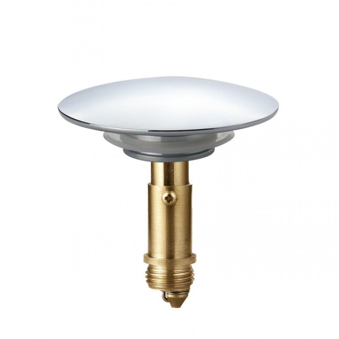 TUAN Pop Up Bath Plug, Universal Sink Plug 66mm Push Stopper with 28mm Bouncing Core Metal Sink Plug for Bath Bathroom Kitchen Sewers Sink