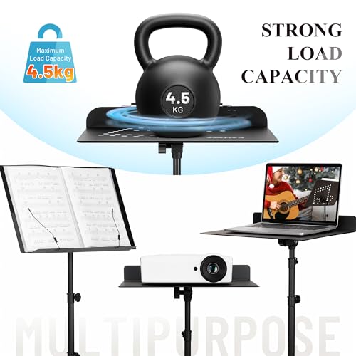 CAHAYA 2-in-1 Music Stand - Foldable and Adjustable with Carry Bag - Robust Design - Patented Model