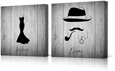 Vvovv Wall Decor Restroom Signs Bathroom Washroom Door Signs