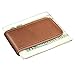 Vine Branch Tan Leather Magnetic Money Clip