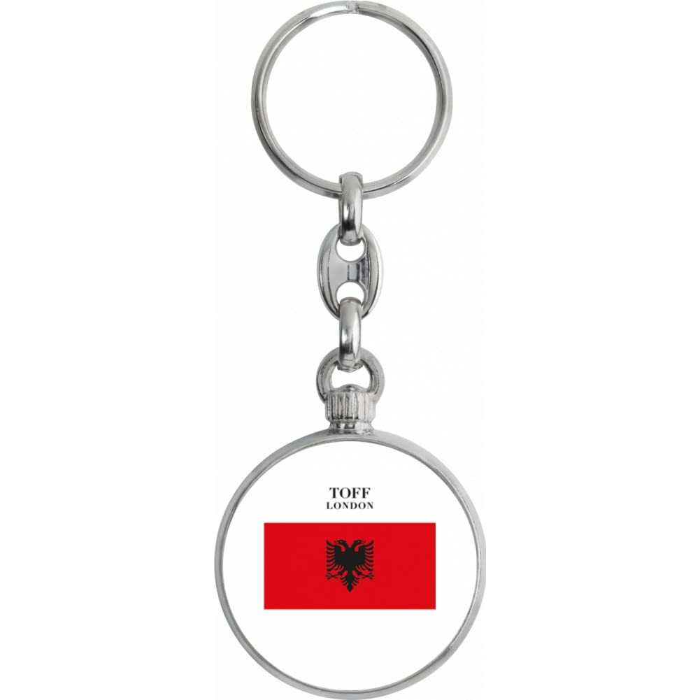 Toff London Albania Flag Keyring