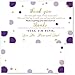 Paper Clever Party Purple and Gold Baby Shower Thank You Cards with Envelopes - Blank Notes with Prefilled Message - Personalize for Girls Gifts - Mermaid Theme Stationery Set, 4x6, 15 Pack
