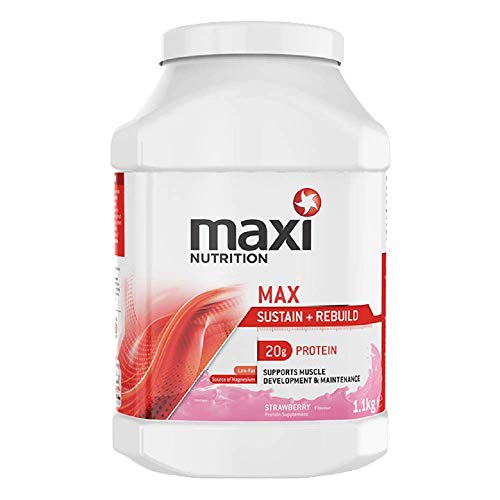 Buy Maxition Max Protein Shake Powder, Strawberry, 1.1 kg Online at