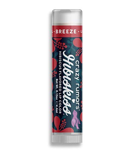 Crazy Rumors 'Hibiskiss' Breeze Soothing Lip Balm Stick for Dry Lips, 100% Natural and Vegan 4 g