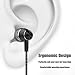 Headphones, Vomach In Ear Earphones Black Earbuds with Microphone Dynamic Crystal Sound Extra Eartips for iPhone iPad Android Computer