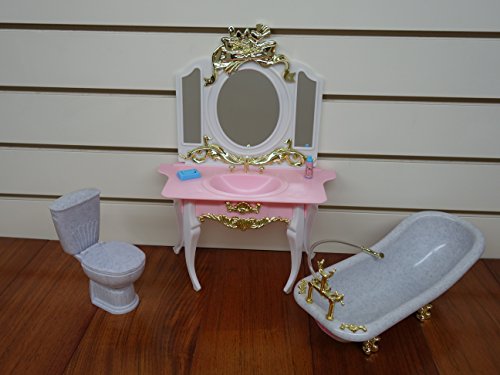 Barbie Doll Size Gloria Bathroom Play Set