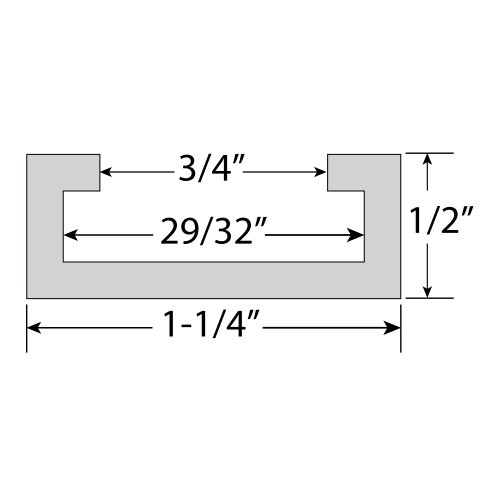 48" ALUMINUM MITER TTRACK WITH MITER T BAR by Peachtree Woodworking