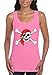 shop4ever Pirate Skull & Crossbones Women's Tank Top Pirate Flag Tank Tops