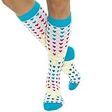 LISH Nurse Compression Socks for Women - Graduated 15-25mmHG Sports Socks