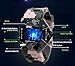 Auspicious Beginning LED Military Cool Waterproof Noctilucent Plane Design Digital Watch for Boys Size S