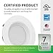 Sunco 10 Pack 4 Inch LED Recessed Lights, Retrofit Can Light for Ceiling, Baffle Trim, 660 LM, 11W (60W Equivalent), 6000K Daylight Deluxe, Dimmable, Damp Rated ETL.