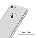 iPhone 7 Case,Lavince Full Body Protection Hard Slim Premium Cover[Dual Layer][Slim Fit] with Tempered Glass Screen Protector for iPhone 7 4.7inch(Silver)