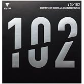 VICTAS Table Tennis Rubber, Max Size, Black, High Energy Tension, Short Pips Fast, Spin, Disruptive, Adult, Unisex, Table Tennis, Sports