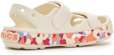 Crocband Cruiser Sandal, Summit White/Guava, tamanho 43 UK Child, Summit White Guava, 31 EU