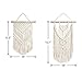 TIMEYARD 2 Pcs Macrame Wall Hanging Small Art Woven Tapestry Boho Chic Home Decor Apartment Dorm Room Decoration