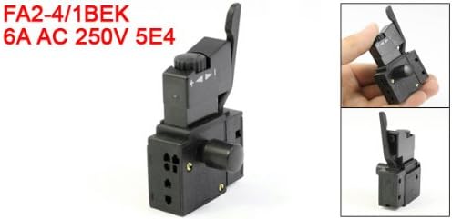 sourcingmap Electric Hand Drill Parts Optional Lock on Speed Control Switch AC 250V 6A, Black - Image 3