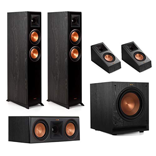 Klipsch RP-5000F 5.1 Home Theater System – Ebony