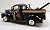 MotorMax Tow Pickup Truck 1940 Ford 1:24 scale 8" diecast model car BLACK M49