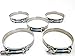 5x Premium 304 Stainless Steel T-Bolt Turbo Silicone Hose Clamp 4 Inches 102-110mm