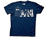 Ripple Junction Doctor Who Detailed Street Crossing Adult T-Shirt Large Navy