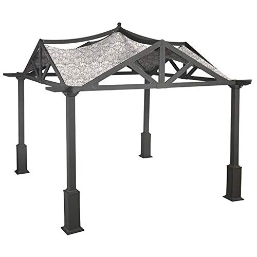 Garden Winds Replacement Canopy for Garden Treasures Pergola Gazebo - Standard 350 - Damask Beige