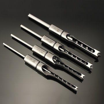 Generic 3/8 Woodworking Square Hole Drill Bit Mortising Chisel Set