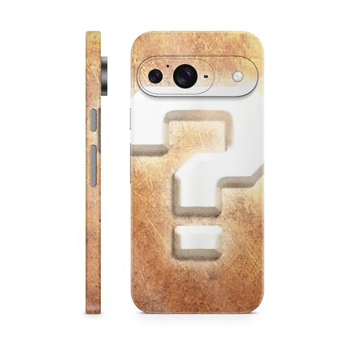 Glossy Glitter Phone Skin Compatible with Google Pixel 9 - Mystery Block - Prem…