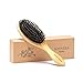 Boar Bristle Hair Brush by Sonvera, Boar Brush, Organic Mens Hair Brush, Boars Hair Brush for Men Women, Soft 100% Natural Bristle Hair Brushes, Round Bamboo (1)