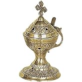 Christian Byzantine Orthodox Greek Censer Incense Burner Liturgy (4886b)