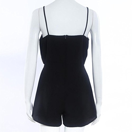 kaifongfu Women Jumpsuit, Sexy Playsuit Bodycon Party Jumpsuit Romper Trousers Clubwear (M, Black) - Thumbnail 5
