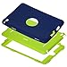 iPad Mini 4 Case - E LV Armor Defender Hybrid Protection from Drops and impacts with 1 Stylus and 1 Microfiber for iPad Mini 4 - [Dark Blue/Green]
