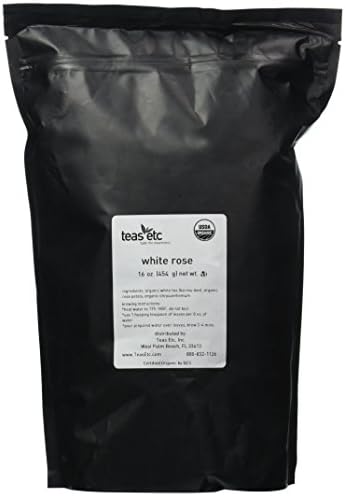 Teas Etc White Rose Organic Loose Leaf White Tea 16 oz.