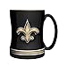 NFL New Orleans Saints Sculpted Relief Mug, 14-ounce, Black