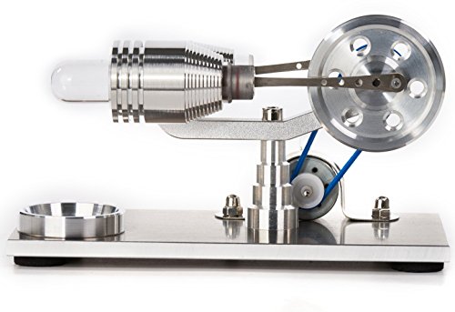 Sunnytech Hot Air Stirling Engine Model Education Electricity Power LED Toy SC010