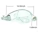QUANS 5W 3 Colors LED COB Clip on Light 19.68 INCH 50 CM Tube Desk Flexible Table Bed Lamp Work Home Design lighting Silver 110V 220V 85-265VAC with US Plug switch on off 500LM D44