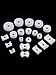 Mudder 20 Pieces Watch Back Press Fitting Dies Watch Repair Tool Kit Round and Rectangular