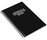 Iconikal Spiral-Bound Address and Telephone Book with Plastic Cover, Black