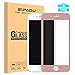 SIPAOU Screen Protector for iPhone 7 Plus 8 Plus -2 Pack Full Coverage iPhone 7 Plus 8 Plus Tempered Glass Film with Soft Frame Edge to Edge Protection (5.5 Inch Rose Gold)