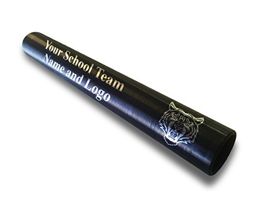 Custom Black Aluminum Track and Field Relay Baton Personalized Gift for Him, for Her, for Boys, for Girls, for Husband, for Wife, for Them, for Men, for Women- Your Team Name and Logo Engraved