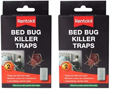 Rentokil BB01 Killer Traps, Black Repel-pesticides, 15.7x8.8x3.6 cm (Pack of 2)