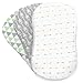 BaeBae Bassinet Fitted Sheet for Halo, Mika Micky, Maxi COSI & Others - 4 Pack 100% Jersey Knit Cotton - Standard Size Oval or Rectangular Pads for Boys & Girls
