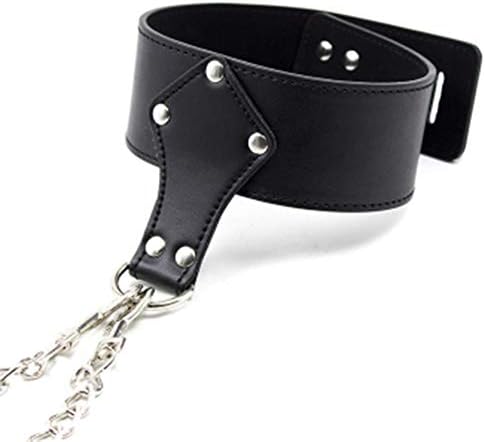 Bundle Neck Leather Bound Toy Flirt Collar Leather Chain Toy Clasp [Energy Class A]