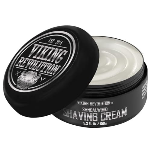 - Luxus-Rasiercreme Männer - Sandelholzduft - Weiche, Glatte & Seidige Shaving Cream Men - Reichhaltiger Schaum für die Sanfteste Rasur - 150 g