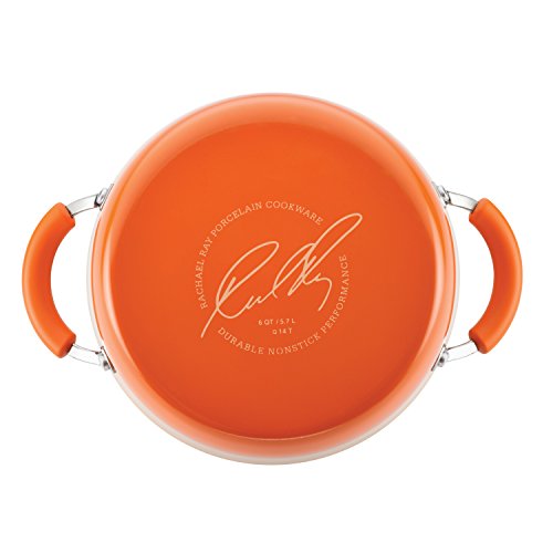 Rachael Ray Brights Nonstick Cookware Pots and Pans Set, 10 Piece