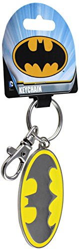 Licenses Products Batman Enameled Logo Metal and Enameled Keychain Action Figure