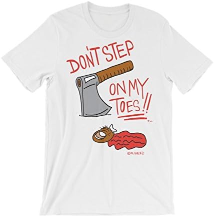 Algierz Gear, Don't Step on My Toes, T-shirt, White