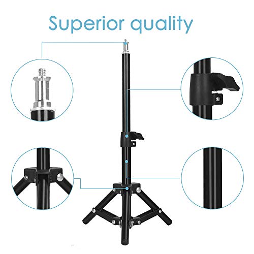 ZOMEi 6" Makeup Ring Light with Tripod Stand & Cell Phone Holder for Live Stream/Makeup Mini Led Camera Ringlight for YouTube Video/Photography Compatible with iPhone Xs Max XR Android  - Thumbnail 6