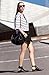 Persun Women Black Asymetric Hem Tulip Skorts, Black, Small