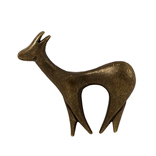 Deer Pin Brass Brooch